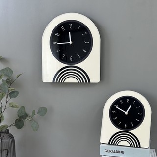 Đen Đồng Hồ Treo Tường Không Đục Lỗ Kiểu Dáng Đơn Giản Hiện Đại