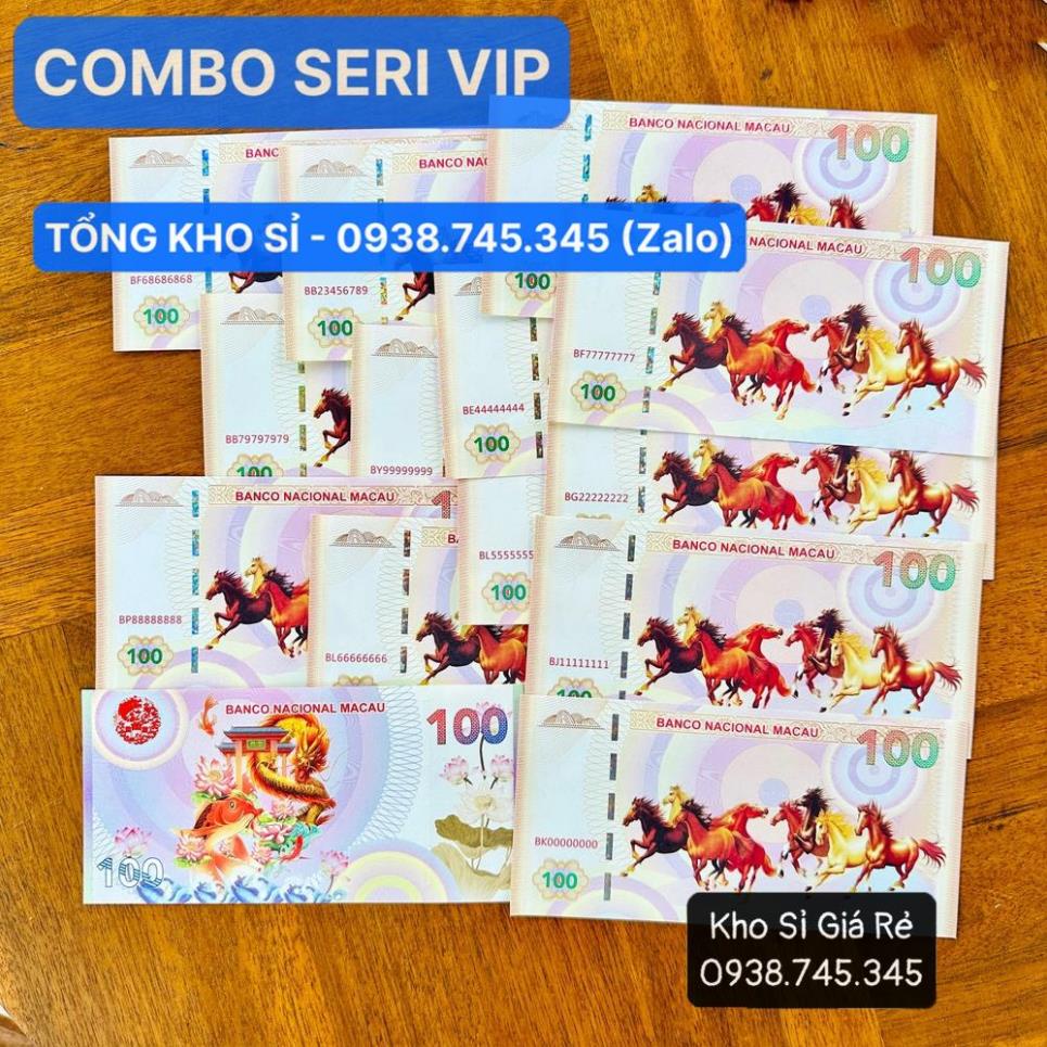 [VIP] [Số Đẹp] Bộ 15 Tờ Tiền Mã Đáo Thành Công Seri Vip Full 8,9 - Lì ...