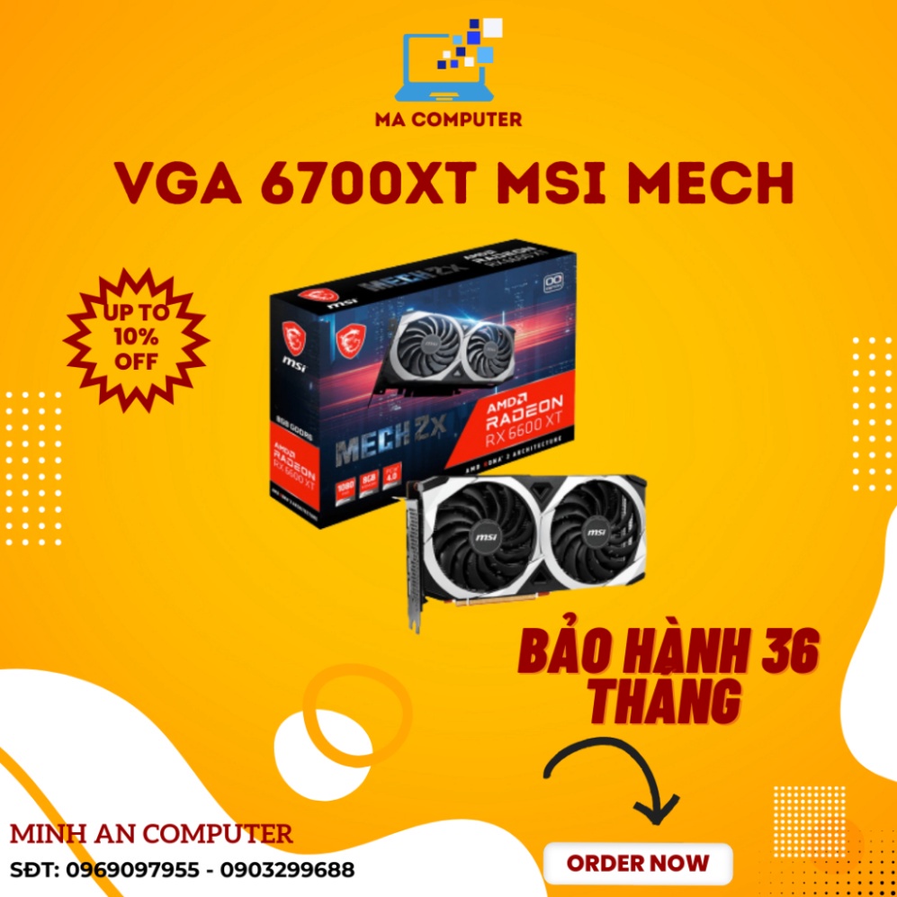 Card màn hình hiển thị MSI Radeon RX 6600 XT MECH 2X 8G OC | Shopee ...