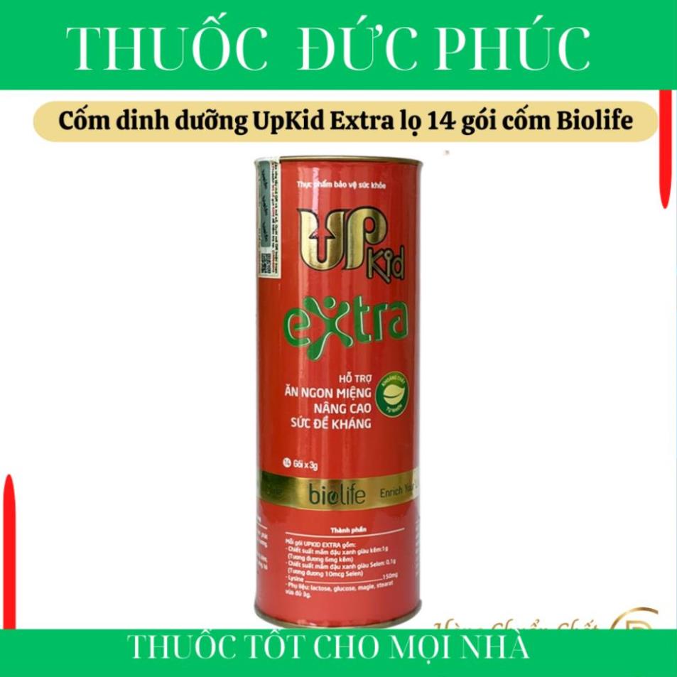 Cốm vi sinh UpKid Extra lọ 14 gói cốm Biolife hỗ trợ ăn ngon miệng nâng ...