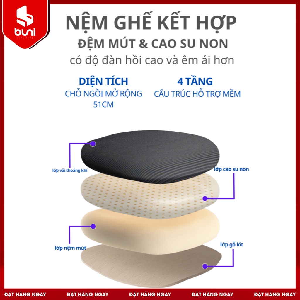 Ghế Công Thái Học, Ghế Làm Việc Văn Phòng Tựa Lưng, Ghế Xoay Ngả Lưng Thoái Mái | BigBuy360 - bigbuy360.vn