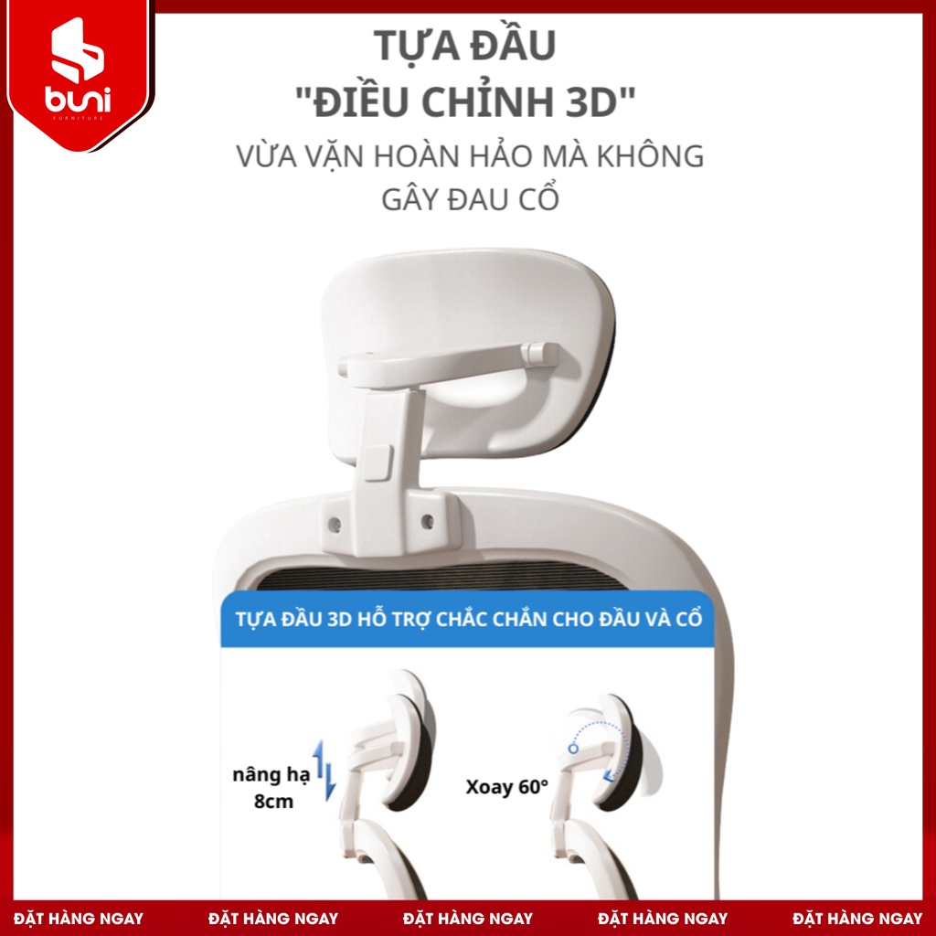 Ghế Công Thái Học, Ghế Làm Việc Văn Phòng Tựa Lưng, Ghế Xoay Ngả Lưng Thoái Mái | BigBuy360 - bigbuy360.vn