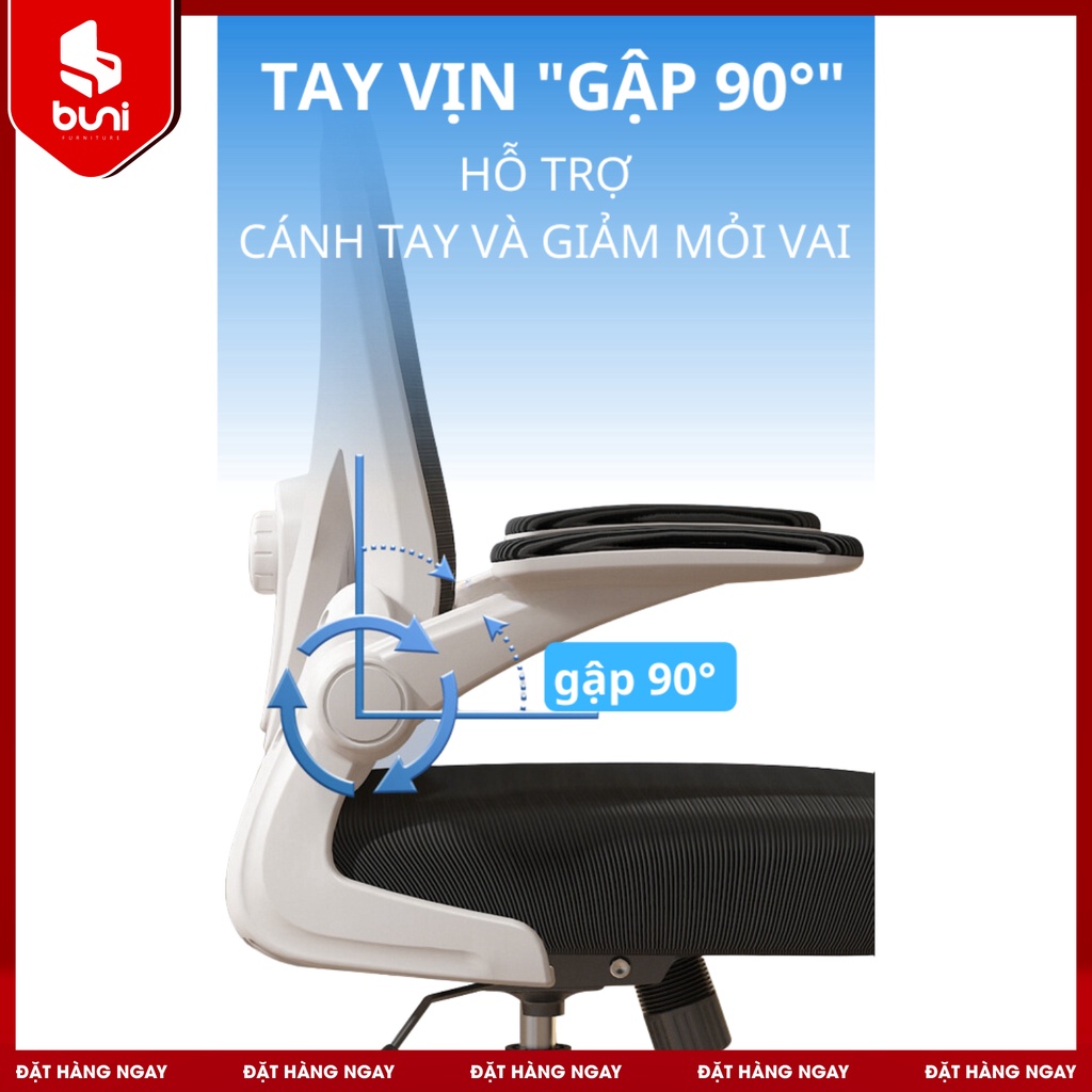 Ghế Công Thái Học, Ghế Làm Việc Văn Phòng Tựa Lưng, Ghế Xoay Ngả Lưng Thoái Mái | BigBuy360 - bigbuy360.vn