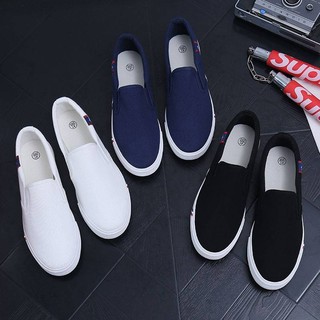 Giày Lười Vải canvas Đế Bằng Thời Trang Mùa Thu Cho Nam