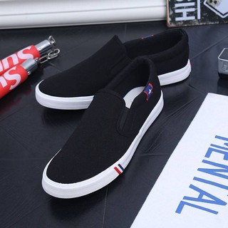 Giày Lười Vải canvas Đế Bằng Thời Trang Mùa Thu Cho Nam