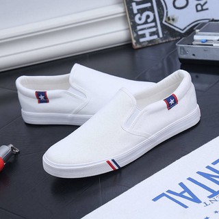 Giày Lười Vải canvas Đế Bằng Thời Trang Mùa Thu Cho Nam