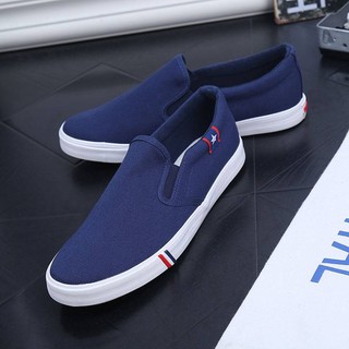 Giày Lười Vải canvas Đế Bằng Thời Trang Mùa Thu Cho Nam