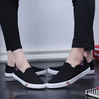 Giày Lười Vải canvas Đế Bằng Thời Trang Mùa Thu Cho Nam