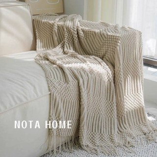 Bắc Âu Điều Hòa Chăn Khăn Choàng Nhẹ Phong Cách Sang Trọng Bao Chăn Áo Len Sofa Chăn Văn Phòng Ngủ Chăn Chăn 130 * 170cm