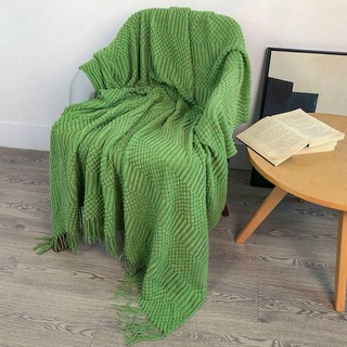 Bắc Âu Điều Hòa Chăn Khăn Choàng Nhẹ Phong Cách Sang Trọng Bao Chăn Áo Len Sofa Chăn Văn Phòng Ngủ Chăn Chăn 130 * 170cm