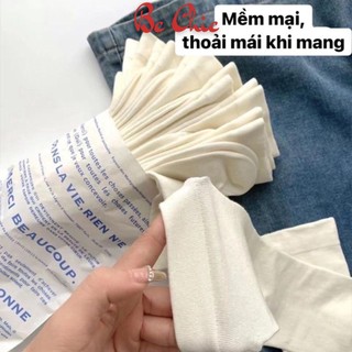 [Hàng chuẩn] Tất cao cổ T 800 chất cotton trơn mềm , 3 màu cổ bo chun siêu co giãn BC_CHIC LINGERIE