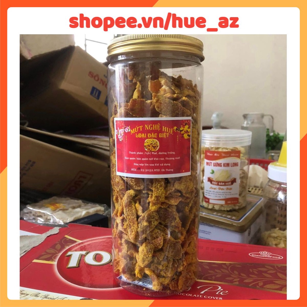 [HỦ PET 500G] Mứt Nghệ Đặc Sản Cố Đô Huế Chính Gốc Đặc Biệt - Đặc sản Huế