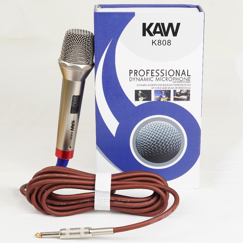 Micro hát Karaoke KAW K808 Chống Hú, Chống Ồn - ảnh 2