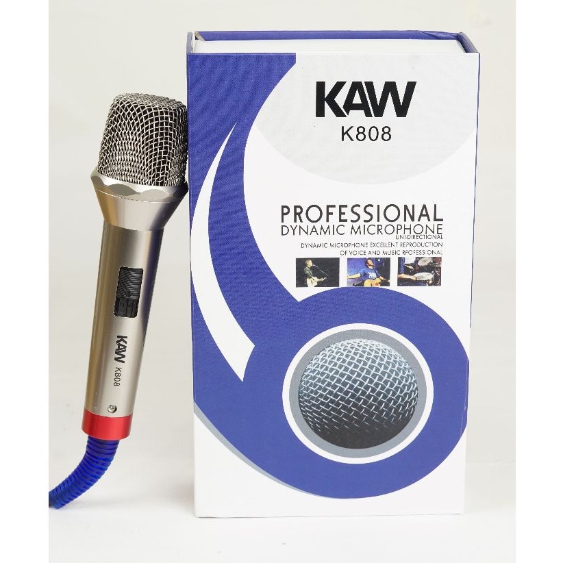 Micro hát Karaoke KAW K808 Chống Hú, Chống Ồn - ảnh 3