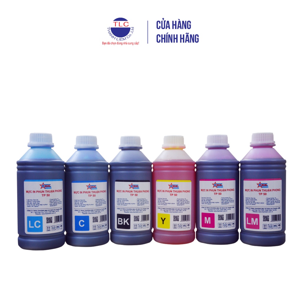 Mực in phun Thuận Phong TP50 (1L) mực Dye dùng cho Epson, Canon, HP ...