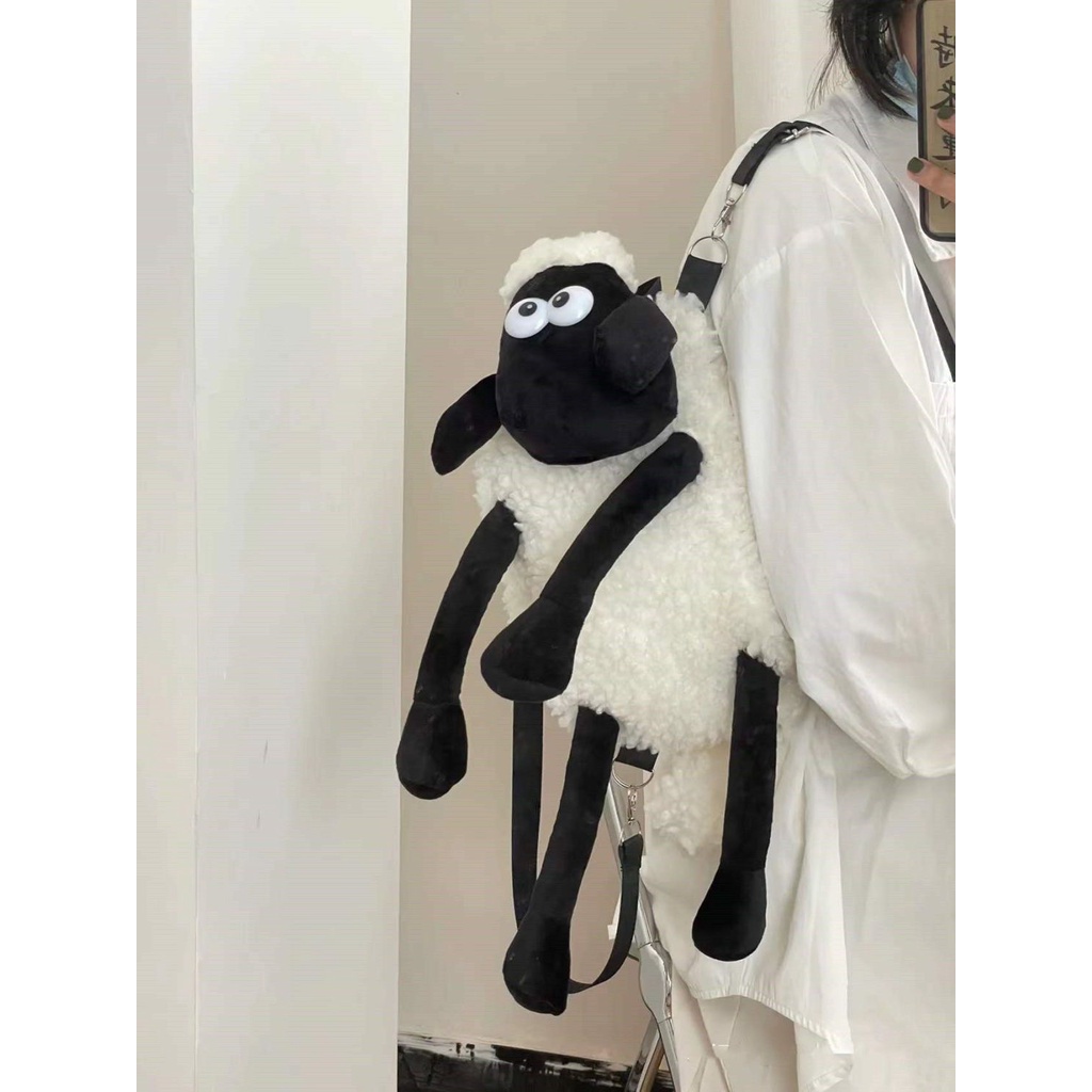 Ba Lô Hình Cừu Hoạt Hình xiaohongshu douyin Phong Cách shaun the sheep ...