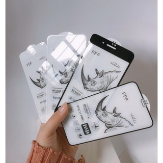 Kính Cường Lực Tê Giác Full màn 10D cho 7plus/8/8plus/x/xr/xs/11/12/13/14/pro/max/plus/promax (Có Hộp) RABBI