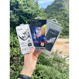 Kính Cường Lực Tê Giác Full màn 10D cho 7plus/8/8plus/x/xr/xs/11/12/13/14/pro/max/plus/promax (Có Hộp) RABBI