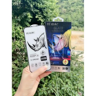 Kính Cường Lực Tê Giác Full màn 10D cho 7plus/8/8plus/x/xr/xs/11/12/13/14/pro/max/plus/promax (Có Hộp) RABBI