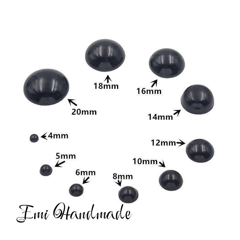 mắt thú dán nhiều kích cỡ( đơn vị: 1 túi 5 đôi)