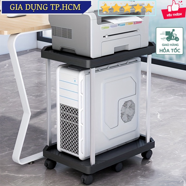 🆕 Giá đỡ máy tính, thùng CPU, kệ máy in văn phòng 2 tầng Large-capacity ...