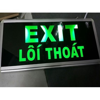 Đèn Exit 1 mặt có chữ lối thoát Đèn Exit 2 mặt có chữ lối thoát dienbaoanh