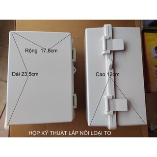 Tủ Điện Nhựa Ngoài Trời LiOA JL00C- Loại Lớn & JL00B-Loại Nhỏ Tủ Điện Chống Nước Có Ray Cài Attomat