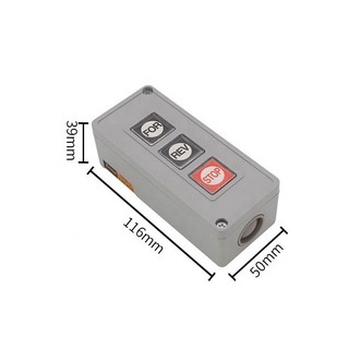 Hộp Nút Nhấn TPB-3 Lên Xuống Dừng 3 Nút 250VAC-3A – Công Tắc Điều Khiển Động Cơ Cửa Cuốn, Cửa Cổng