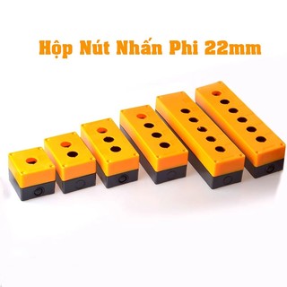 Hộp Nút Nhấn Phi 22mm 1–5 Lỗ – Hộp Nhựa Lắp Nút Nhấn Tủ Điện Có Nhiều Vị Trí