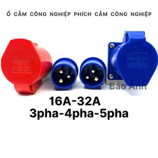 Phích Cắm Công Nghiệp, Ổ Cắm Công Nghiệp 3 Pha 16A và 63A (Cố Định-Di ĐỘNG)