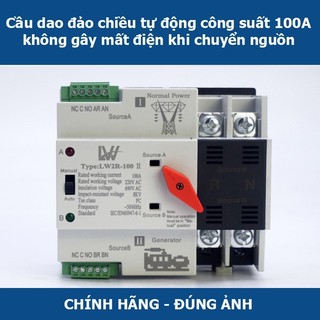 Cầu Dao Đảo Chiều Tự Động ATS 2P 100A LW Không Gây Mất Điện Át Chuyển Nguồn Át Đổi Nguồn