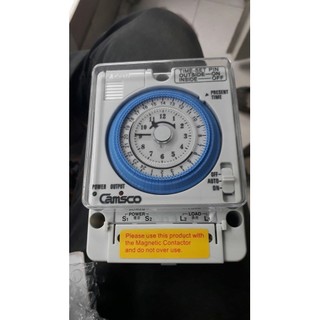 Đồng Hồ Cơ Hẹn Giờ Camsco 24H TB-35-N Bật Tắt Tự Động Thiết Bị Điện Rơ Le Timer 220VAC Lắp Tủ Điện