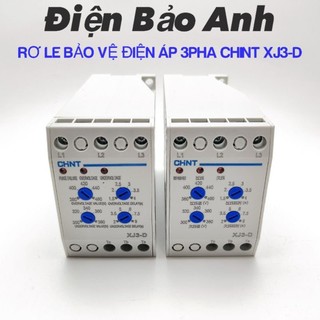 Role Bảo Vệ Điện Áp 3 Pha Chint XJ3-D, Rơ le Bộ Bảo Vệ Điện Áp 3 Pha Chint Chống Mất Pha