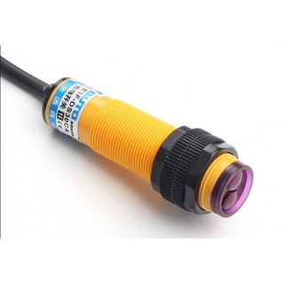 Cảm Biến Quang E3F-DS30C4 DC NPN NO Phi 18, Cảm Biến Hồng Ngoại 3 Dây 6–36VDC Khoảng Cách 0–30cm