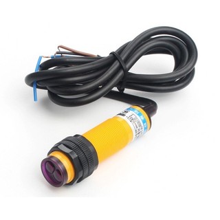 Cảm Biến Quang E3F-DS30C4 DC NPN NO Phi 18, Cảm Biến Hồng Ngoại 3 Dây 6–36VDC Khoảng Cách 0–30cm