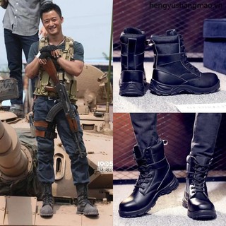 Giày Bốt Bảo Hộ Lao Động Cổ Cao Chống Đâm Thủng Chống Thấm Nước Thoáng Khí Khử Mùi Cho Nam