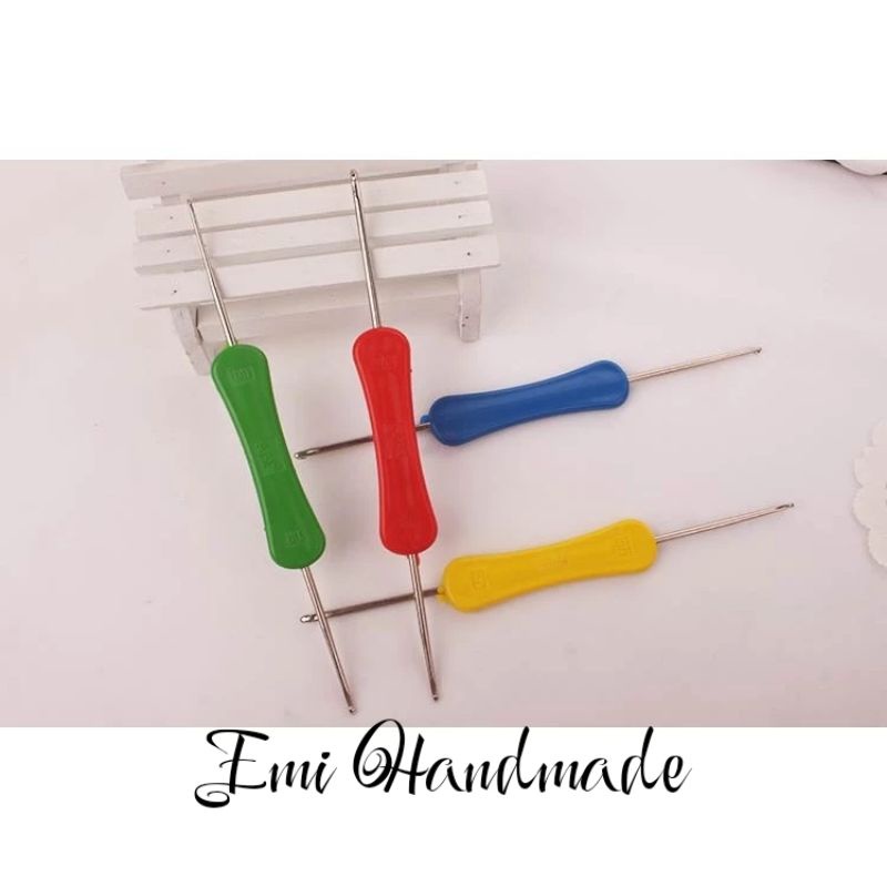 Kim Móc 2 Đầu Cán Nhựa- Kim móc dành cho người MỚI BẮT