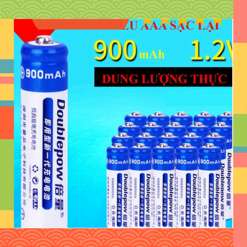 Bộ 4 viên pin tiểu sạc Doublepow AAA 900mAh | Shopee Việt Nam