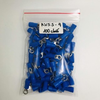 100 Đầu Cos Tròn Chữ O RV – RNB Nhiều Kích Thước, Cos Tròn Bọc Nhựa Đấu Nối Dây Điện - Túi 100 Chiếc