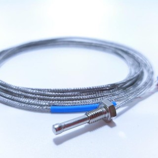 Cảm Biến Nhiệt Độ Can K 0–800°C, Dây Cảm Biến Nhiệt Độ Loại K Ren 6 Phi 5 Dài 2m / 3m / 5m