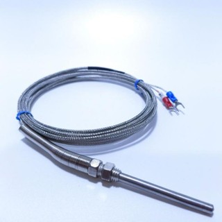 Cảm Biến Nhiệt Độ Can K 0–800°C, Dây Cảm Biến Nhiệt Độ Loại K Ren 6 Phi 5 Dài 2m / 3m / 5m