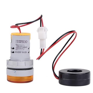 Đèn Báo Dòng Điện Ampe Phi 22 0–100A LED 7 Đoạn – Đồng Hồ Hiển Thị Dòng Điện Lắp Tủ Điện