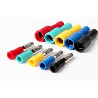 100 Đầu cos dây điên, cos đầu đạn, bộ đầu cos đực (MRD) cái (FRD)