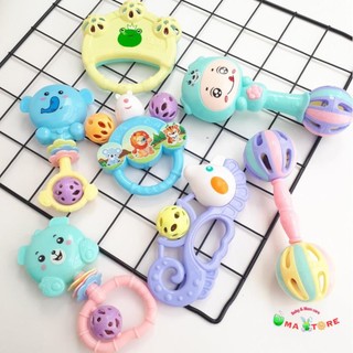 Bộ 7 Xúc xắc cho Bé sơ sinh - Đồ chơi Lục lạc cho Bé kích thích thị giác, Giác quan, Vận động - umastorevn