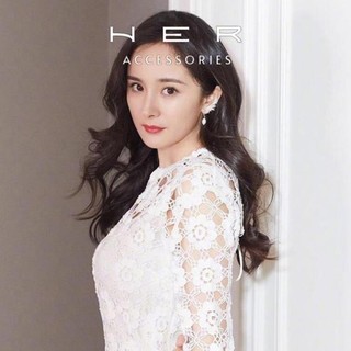 Khuyên tai nữ thiết kế chuôi bạc 925 Her Accessories Bông tai cánh thiên thần đính đá phụ kiện đẹp BT173