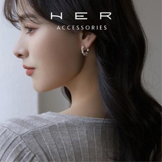 Khuyên tai nữ tròn thiết kế cho cô dâu Her Accessories (mới) phụ kiện phong cách Hàn Quốc cao cấp - BT162