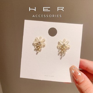 Khuyên tai nữ cô dâu hoa cổ tích S925 Her Accessories (mới) phụ kiện phong cách Hàn Quốc độc đáo - BT161