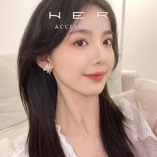 Khuyên tai nữ cô dâu hoa cổ tích S925 Her Accessories (mới) phụ kiện phong cách Hàn Quốc độc đáo - BT161
