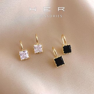 (Mới) Khuyên tai nữ chuôi bạc 925 Her Accessories đính đá pc Hàn Quốc phụ kiện nữ thanh lịch - BT150