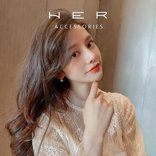 (Mới) Khuyên tai nữ chuôi bạc 925 Her Accessories đính đá pc Hàn Quốc phụ kiện nữ thanh lịch - BT150